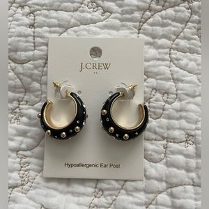 Black studded Earrings from J Crew